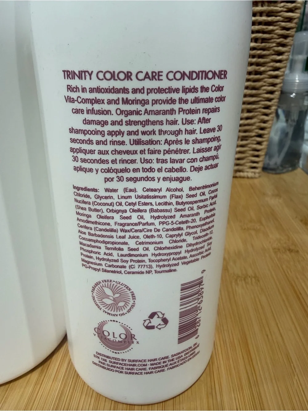 Surface Hair Trinity color care shampoo / conditioner Set